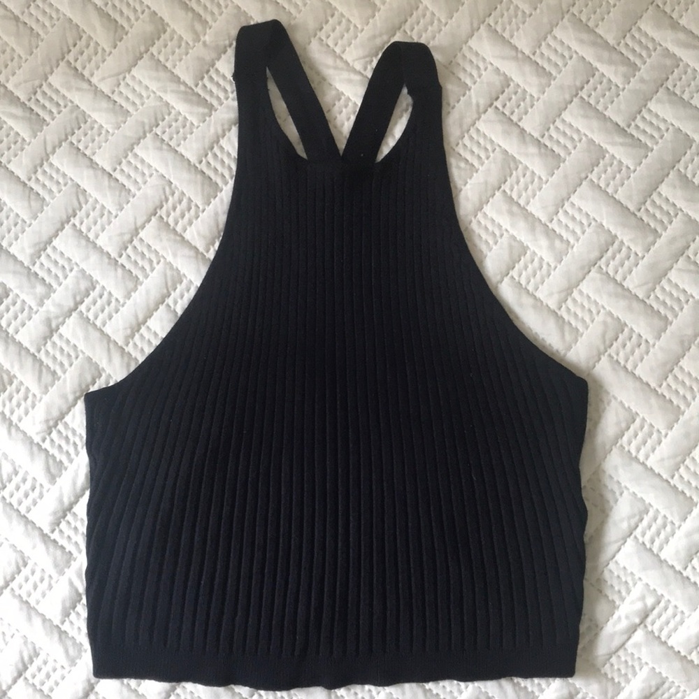 Black Halter Top